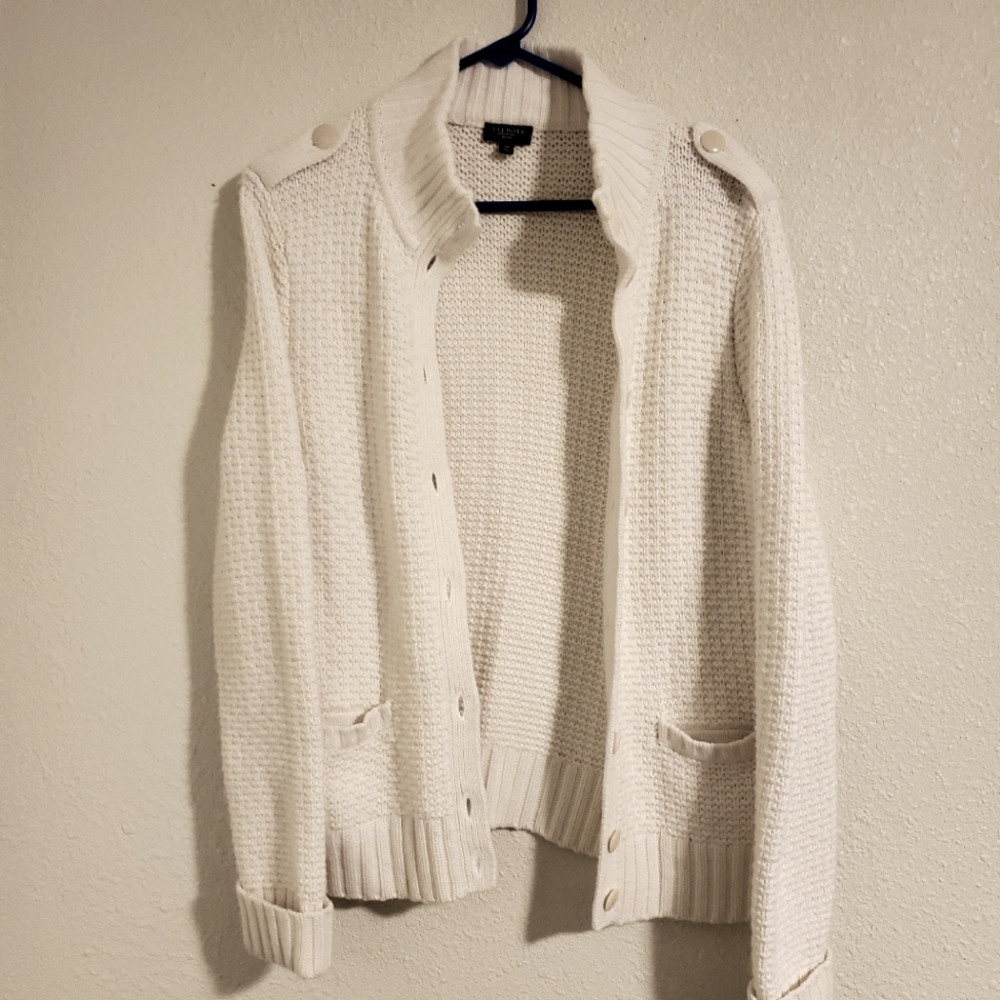 FINAL PRICE: Talbot Knit Button Down Mockneck Sweater